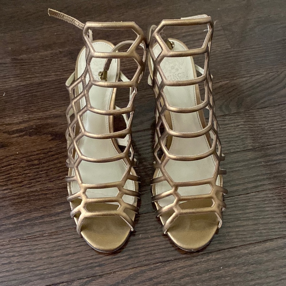 Vince Camuto Gold heels